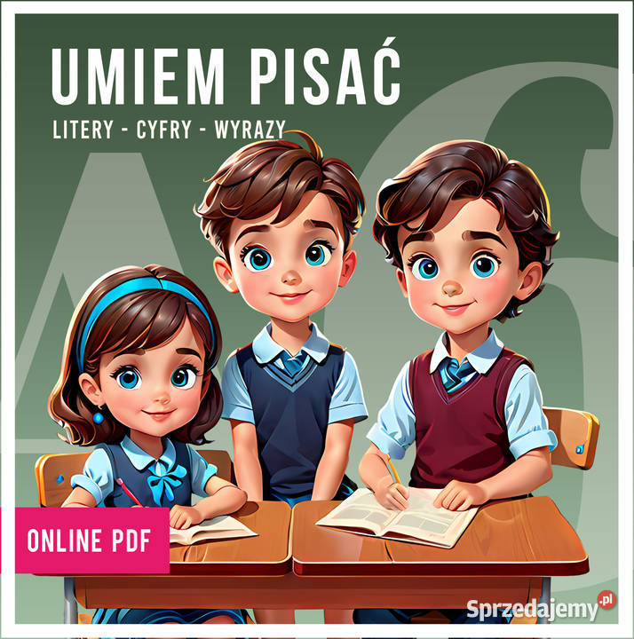 Nauka pisania literek do wydruku PDF Alfabet