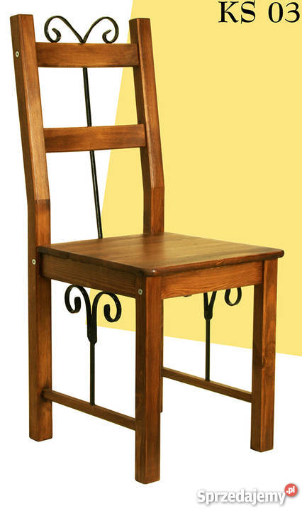 Drewniane krzesła, zdobione, dowolny kolor
