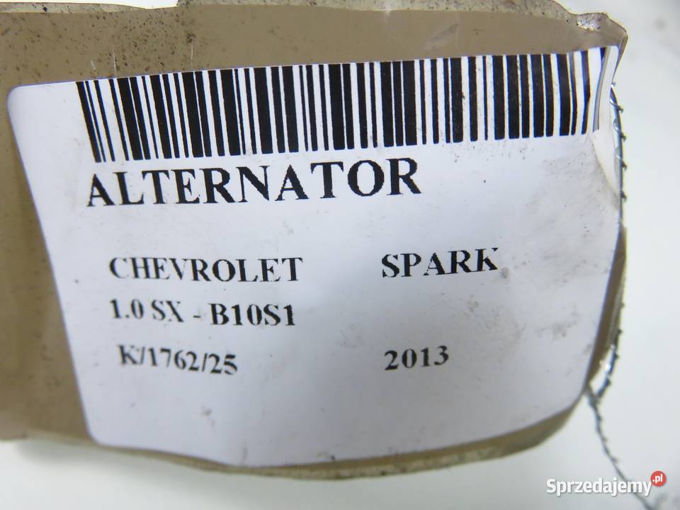 ALTERNATOR CHEVROLET SPARK M300 10 96843503 osobowe sprzedam