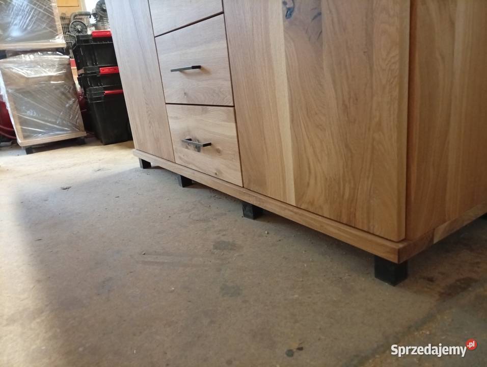 Komoda dębowa komoda drewniana loft Luzino