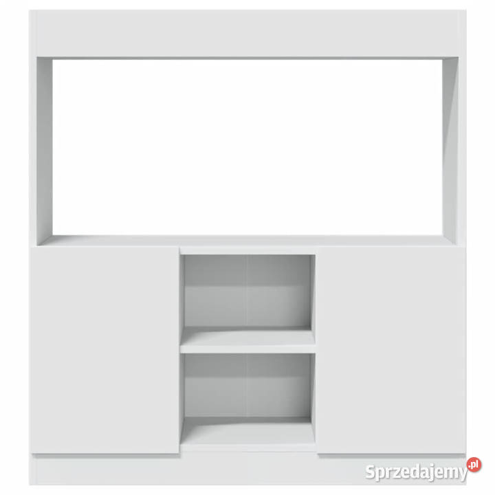 Wysoka szafka biała 92x33x100 materiał