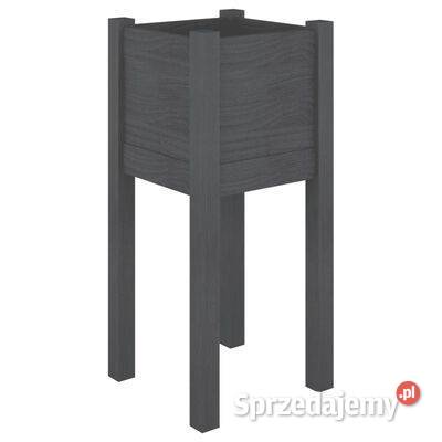 vidaXL Donica ogrodowa szara 31x31x70 lite Warszawa sprzedam