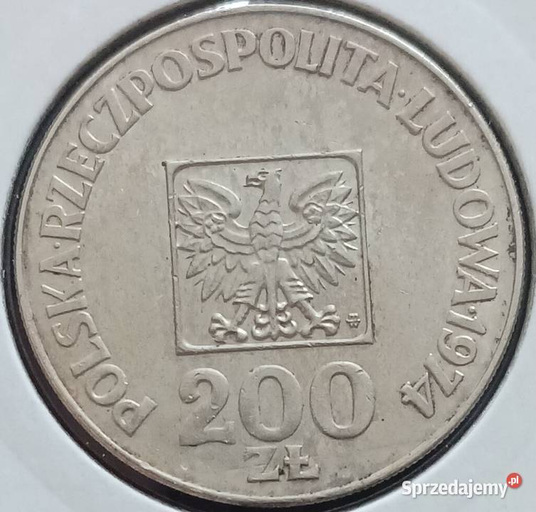 200 XXX Lat PRL Mapka 1974 11 UNC Konin