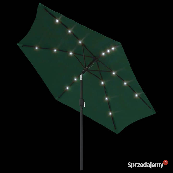 Parasol z LED na wysięgniku 3 m zielony WM42203 mazowieckie Warszawa