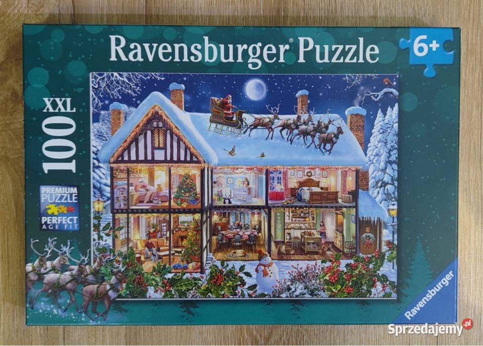 Puzzle Boże Narodzenie w domu Ravensburger 100