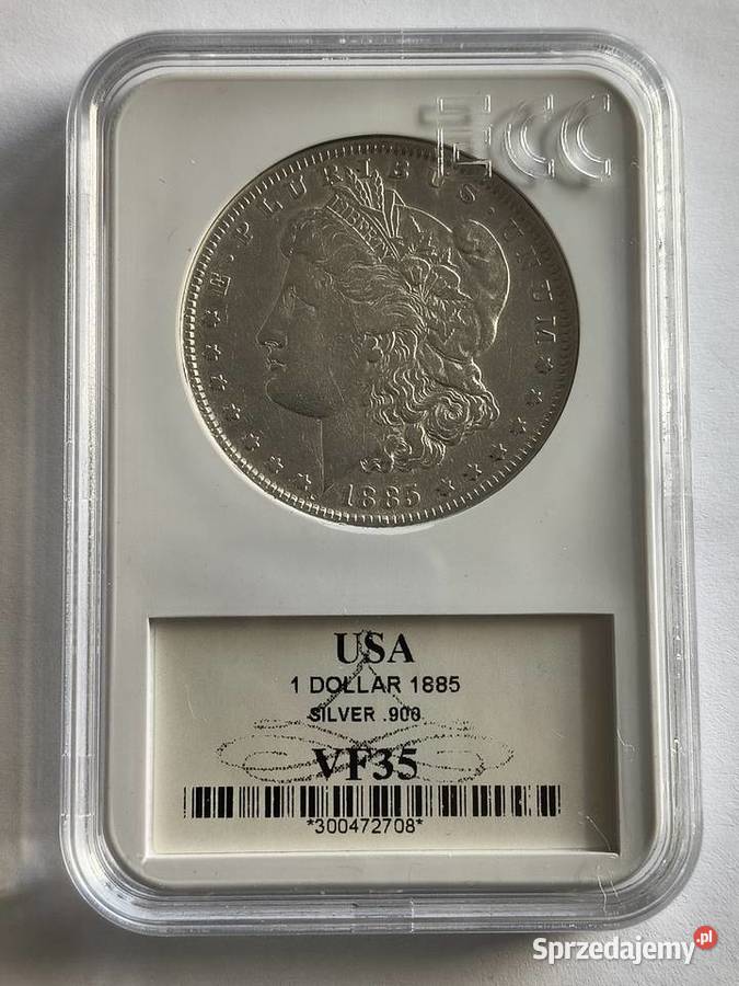 USA 1 dolar 1885 Morgan srebro Ag 900 Szczecin