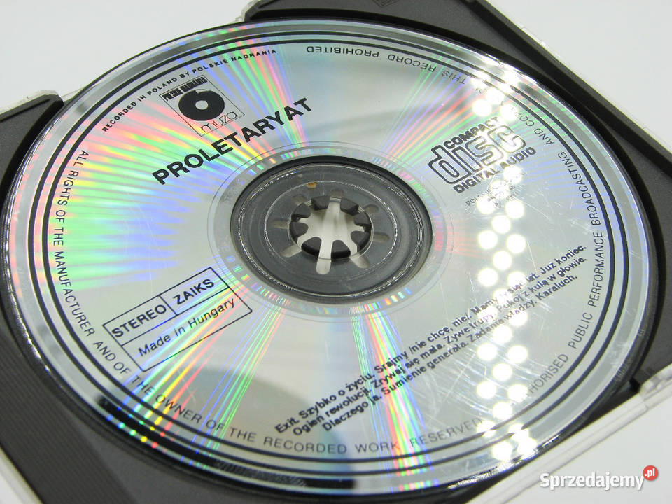 CD PROLETARYAT Proletaryat MUZA PNCD 145 1991r Cielądz