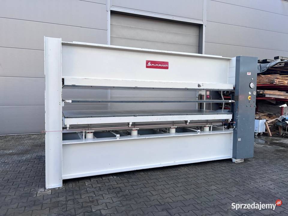 Prasa półkowa do fornirowania Simimpianti Produkcja Juszczyn sprzedam
