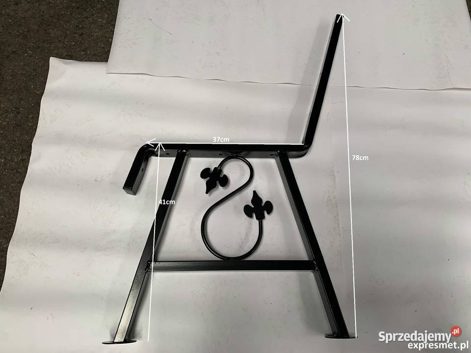 Nogi Noga do ławki ogrodowej z profilu STAL Wieliczka