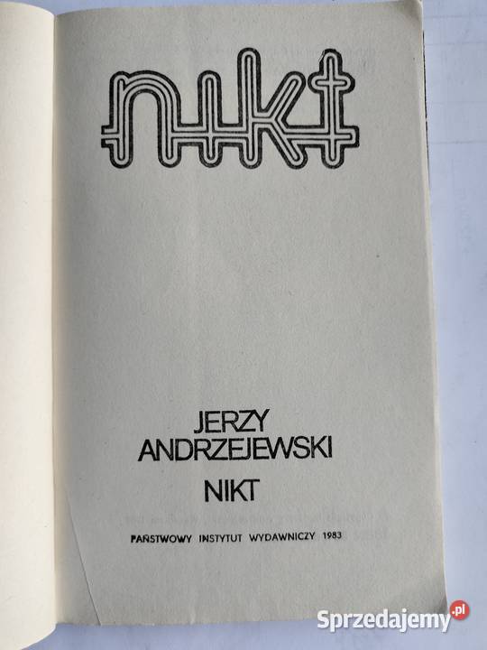 Nikt Jerzy Andrzejewski Gdynia