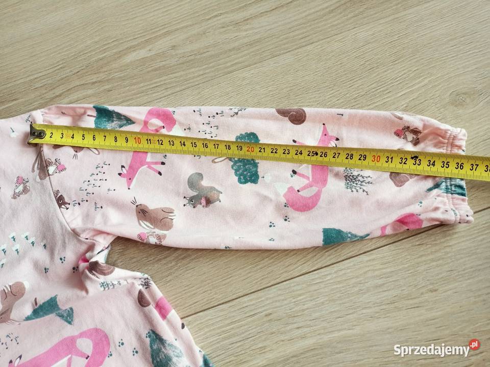 Bluzka koszulka dziewczęca na długi rękaw różowa Bluzki, koszulki i kaftaniki mazowieckie Płock