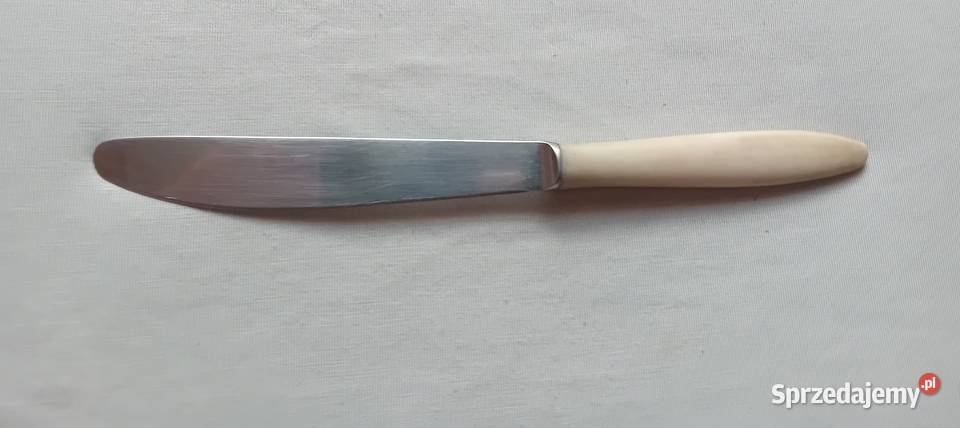 Nóż stołowy ze stali nierdzewnej z ebonitową wielkopolskie Koźminek