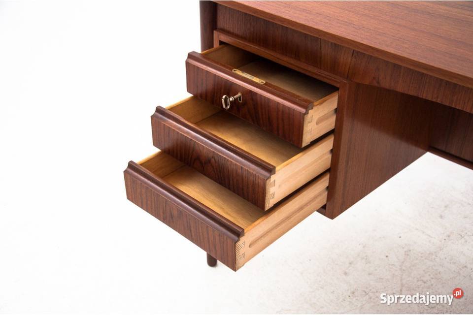 Tekowe biurko duński design lata 60 RENOWACJI