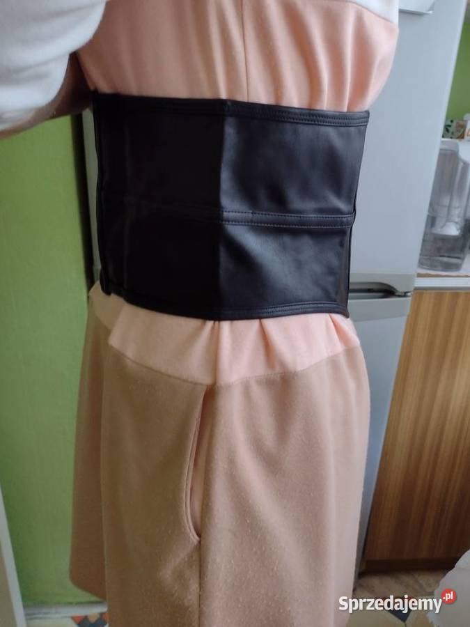 ML ASOS Czarny skórzany pasek gorsetowypasNOWY małopolskie