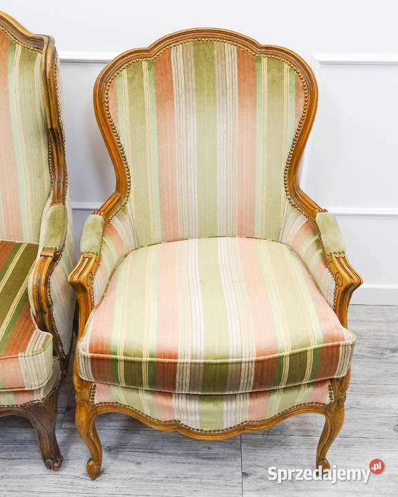 Tapicerowane Fotele Bukowe KOMPLET Fotel Ludwik Kalisz sprzedam