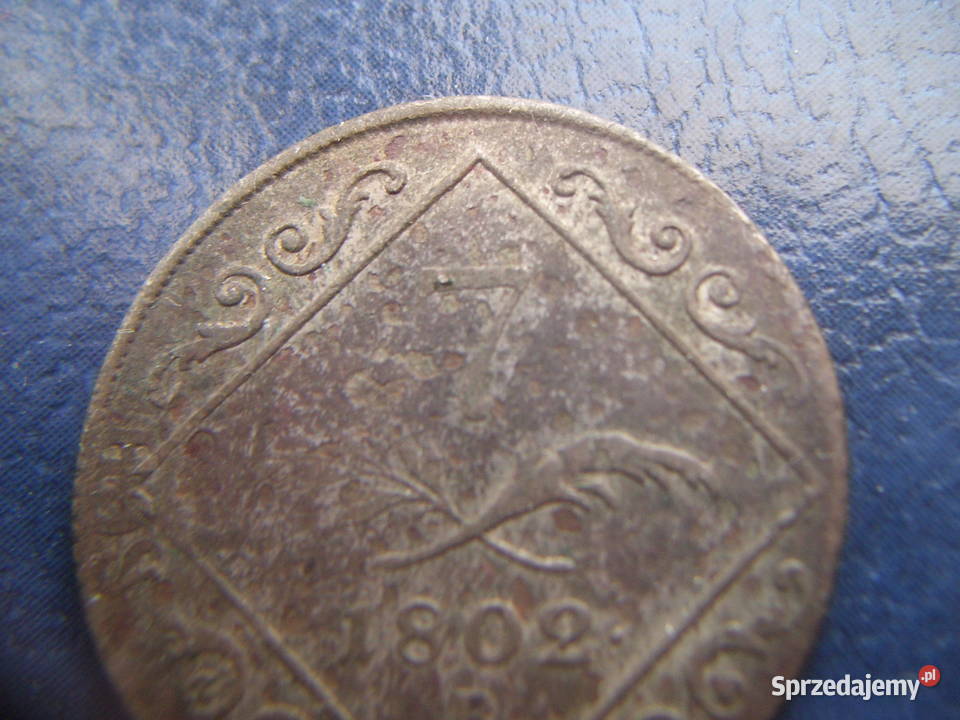 Stare monety 7 krajcarów 1802 Austria srebro podkarpackie Lesko sprzedam