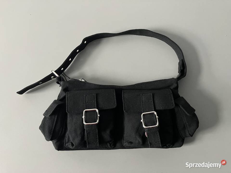 czarna torba torebka do reki kieszenie sinsay Toruń