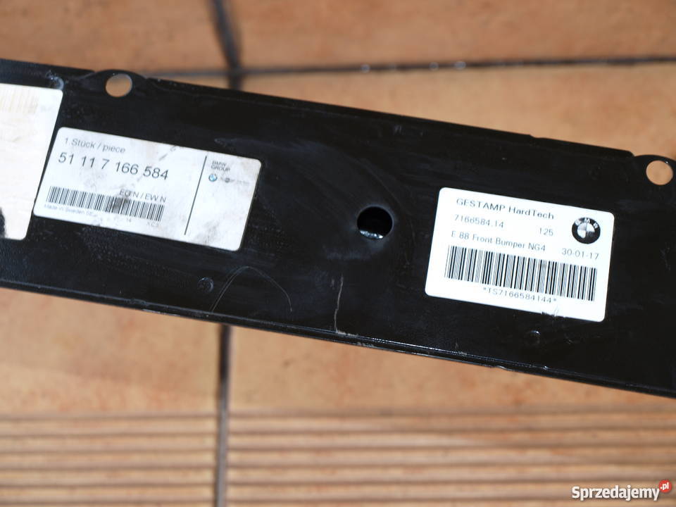 BMW 1 belka wzmocnienie zderzaka przedniego 2004 wielkopolskie Kalisz