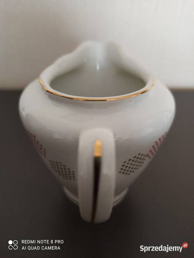 Mlecznik z porcelany Porcelana i szkło Warpechy Stare