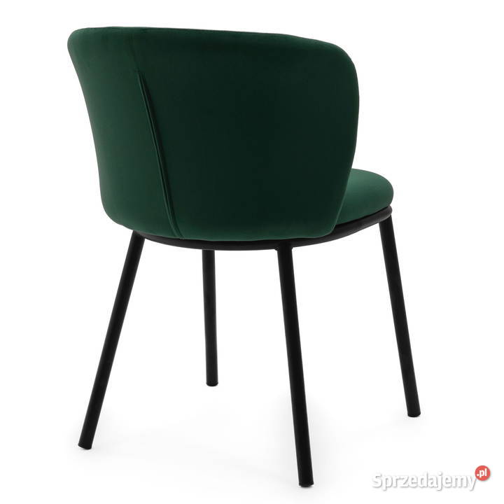 Krzesło Tapicerowane Bari Butelkowa Zieleń wielkopolskie Tarchały Małe