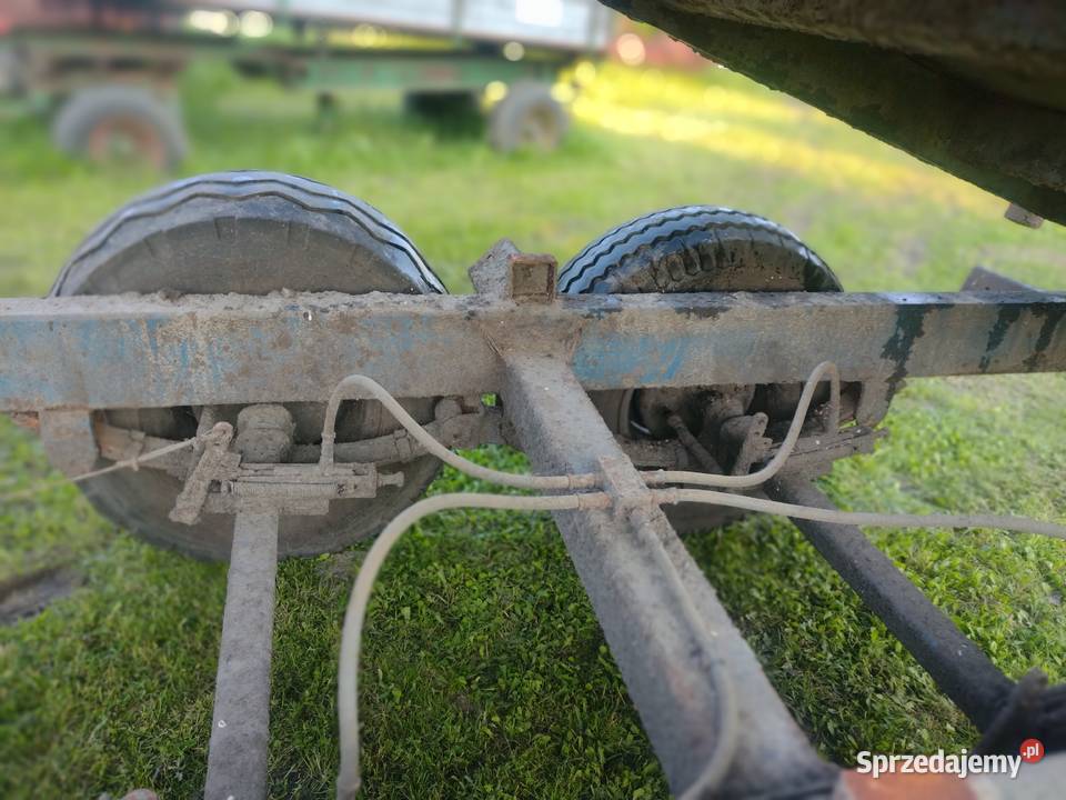 Przyczepa rolnicza tandem wywrotka na tył nieuszkodzony Sośno