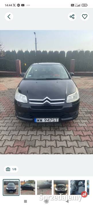 Citroen C4 coupe 14 LPG klimasprawna opłaty Radzyń Podlaski