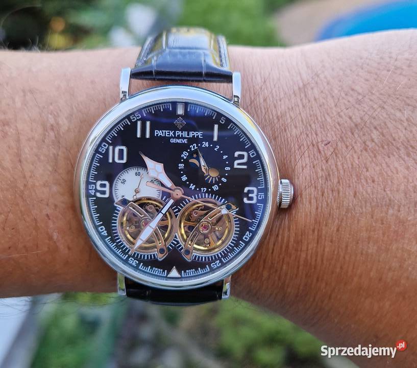 Zegarek Patek Philippe automat 2x Open Heart Męskie Wrocław