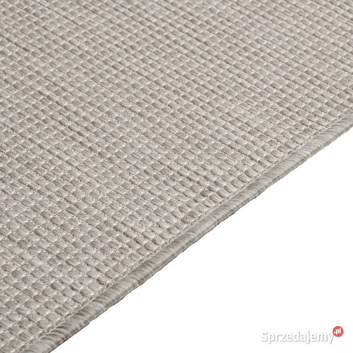 Dywan zewnętrzny o płaskim splocie 80x250 taupe Warszawa
