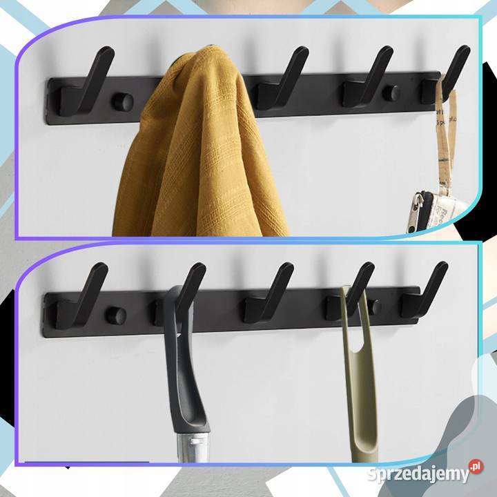 Wieszak Haczyki Czarny Loft Drezdenko sprzedam