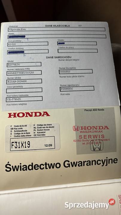 Honda CRV 20 Executive Navi Salon Turek