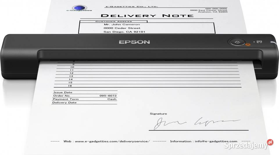 Przenośny Skaner Dokumentów Epson Workforce Es50 Brzozów
