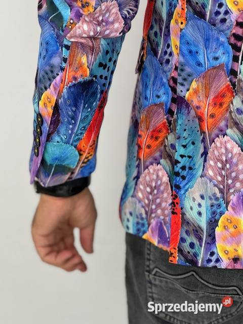 GIOVANNI PERA Marynarka męska D630 kolorowa w sprzedam