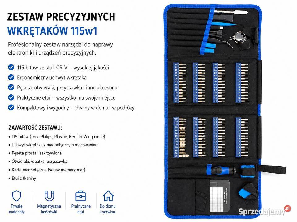 Zestaw narzędzi do naprawy elektroniki 142 in 1 Zestawy narzędzi Łódź