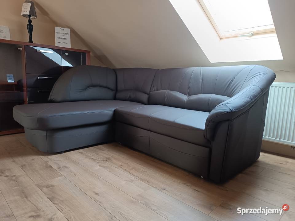 Nowy Narożnik 170x225 YARDEK Skóra Naturalna Olesno