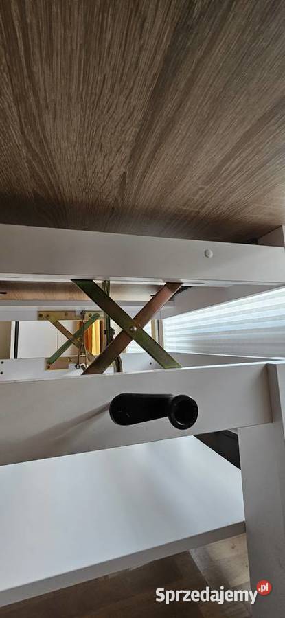 Ławostół rozkładanypodnoszony blat sonomabiały mazowieckie Warszawa