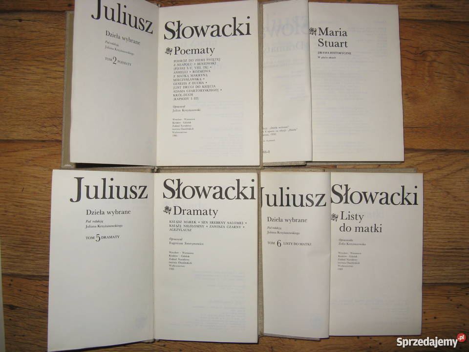 Słowacki Sienkiewicz Reymont Broniewski Łódź