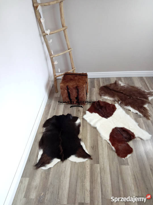 Pufy ze Skóry Koziej Skóry Dekoracyjne Piękna małopolskie Szaflary sprzedam