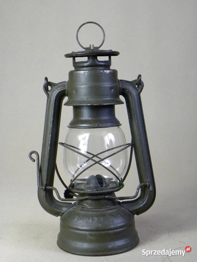Stara polska wojskowa lampa naftowa Jupiter 1 Legnica