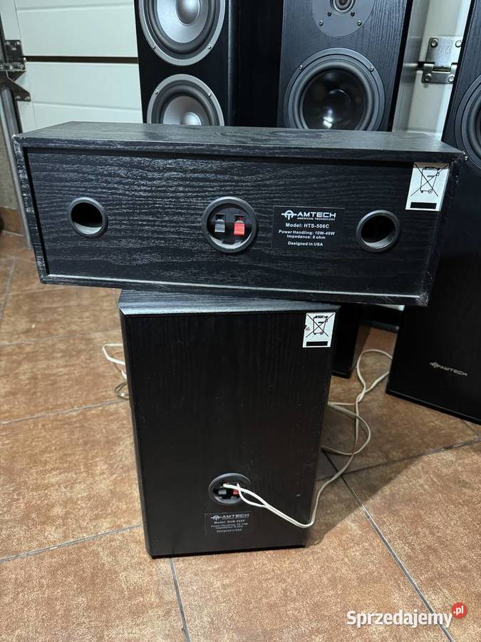 Zestaw głośniki kolumny AMTECH 61 czarne Świętochłowice