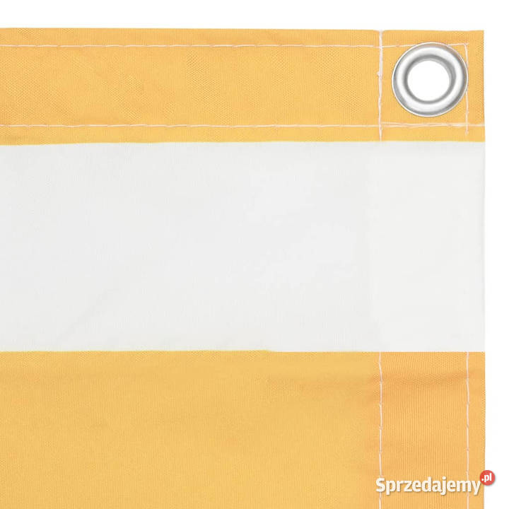 Parawan balkonowy białożółty 120x600 tkanina mazowieckie sprzedam