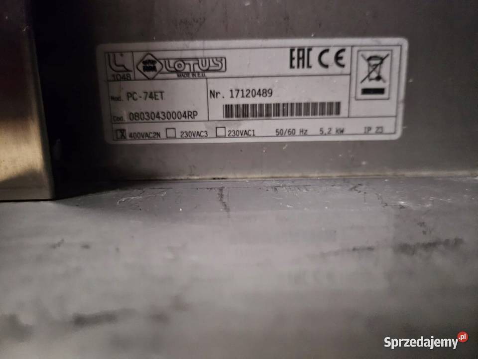 Kuchnia elektryczna 2płytowa LOTUS PC74ET Góra