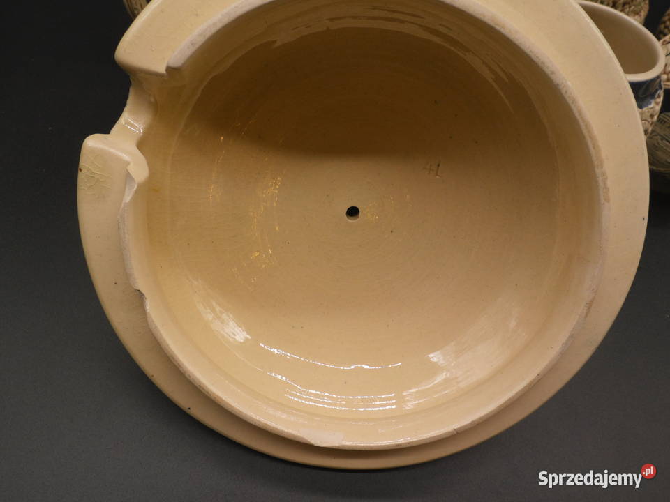 Zabytkowy niemiecki zestaw do ponczu grzańca wielkopolskie Raszków