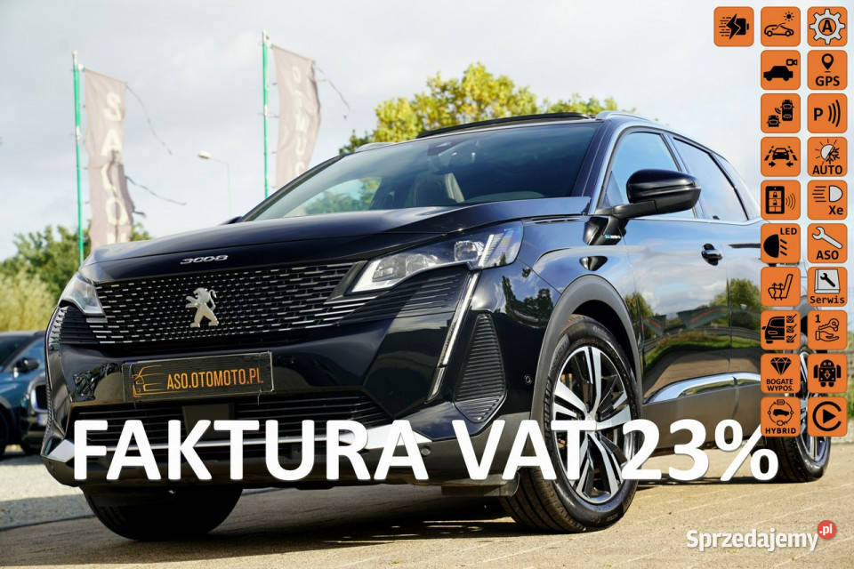Peugeot 3008 GT ful led skóra masaze ACC kamera światła przeciwmgielne Otmuchów
