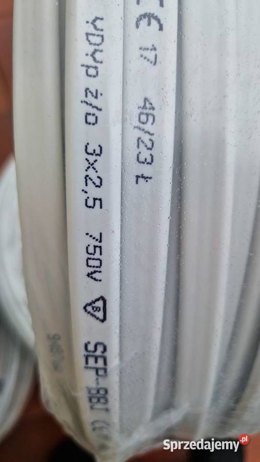 kabel elektryczny miedziany YDY 3 x 25 mm polski Gorzów Wielkopolski