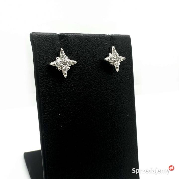 Nowe Srebrne Rodowane Kolczyki Próby 925 091g Elbląg