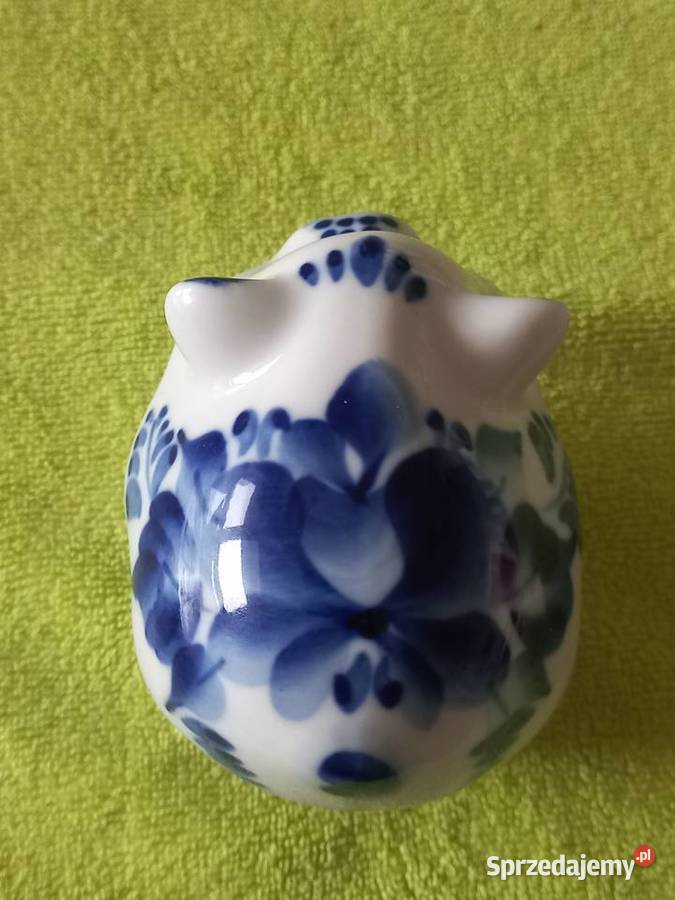 Figurka porcelanowa Świnka Gżel Toruń