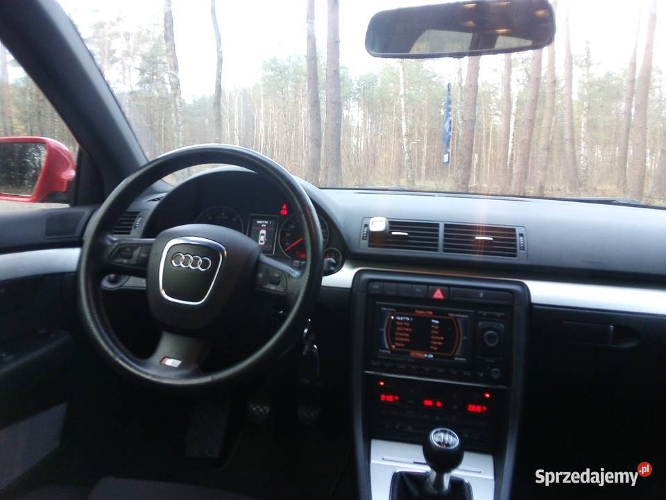 Audi A4 B7 Pełen Pakiet SLine Okazja możliwa czerwony Okonek