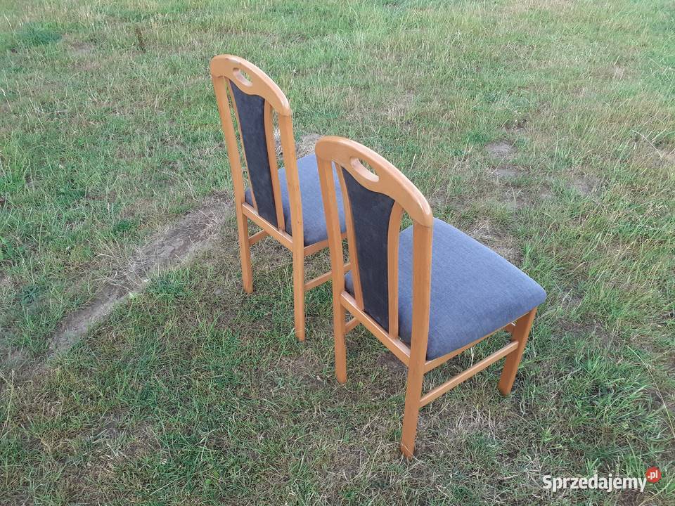 Drewniane krzesło 2 Odnowiona tapicerka Pozostałe pomorskie Kartuzy
