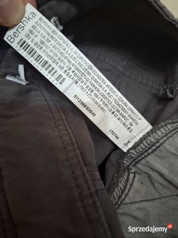 Bershka M spodnie cargo bojówki unisex małopolskie Kraków sprzedam