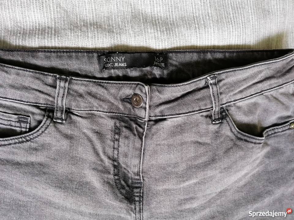 SPODNIE JEANSOWE SKINNY NEXT R16 44JASNOSZARE Łódź
